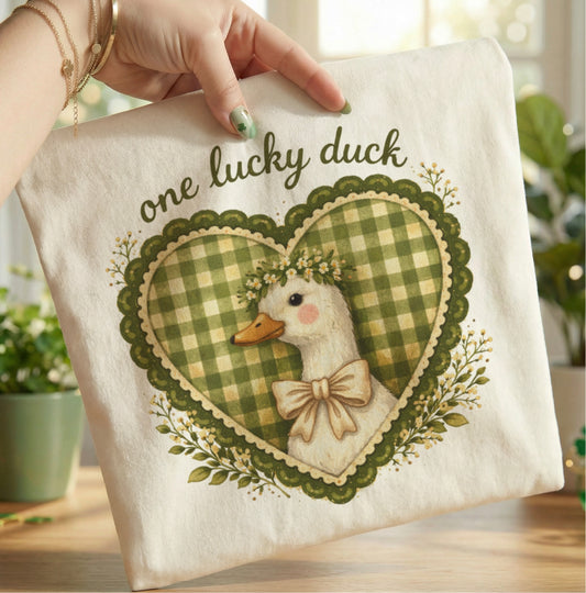 One Lucky Duck Vintage Style Tee