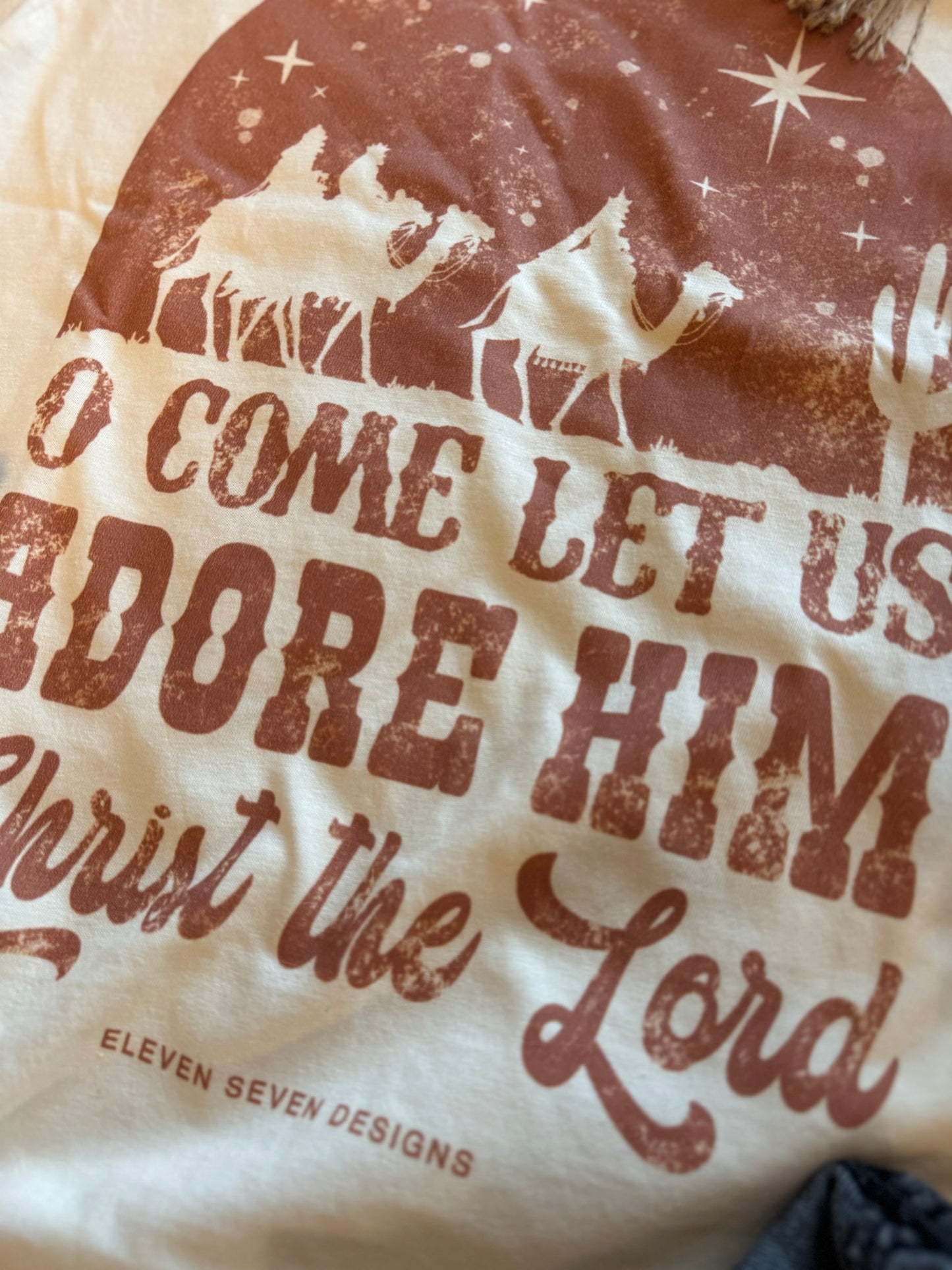 O Come Let Us Adore Him Tee