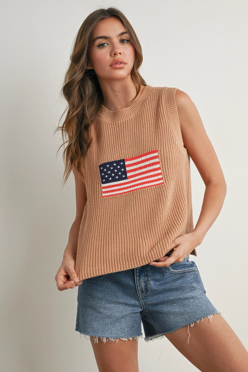 Crochet Flag Vest