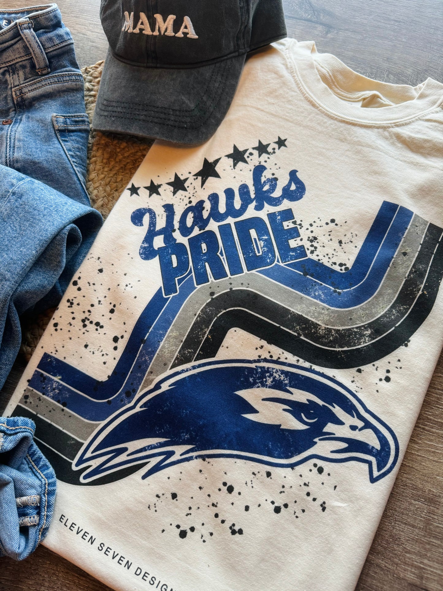 Retro Hawks Pride Tee