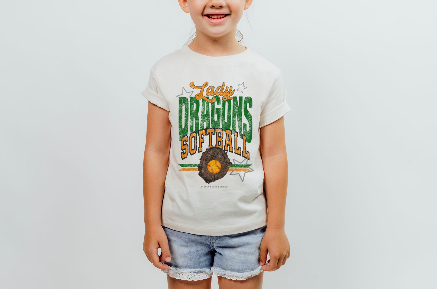 YOUTH Lady Dragons Softball Tee