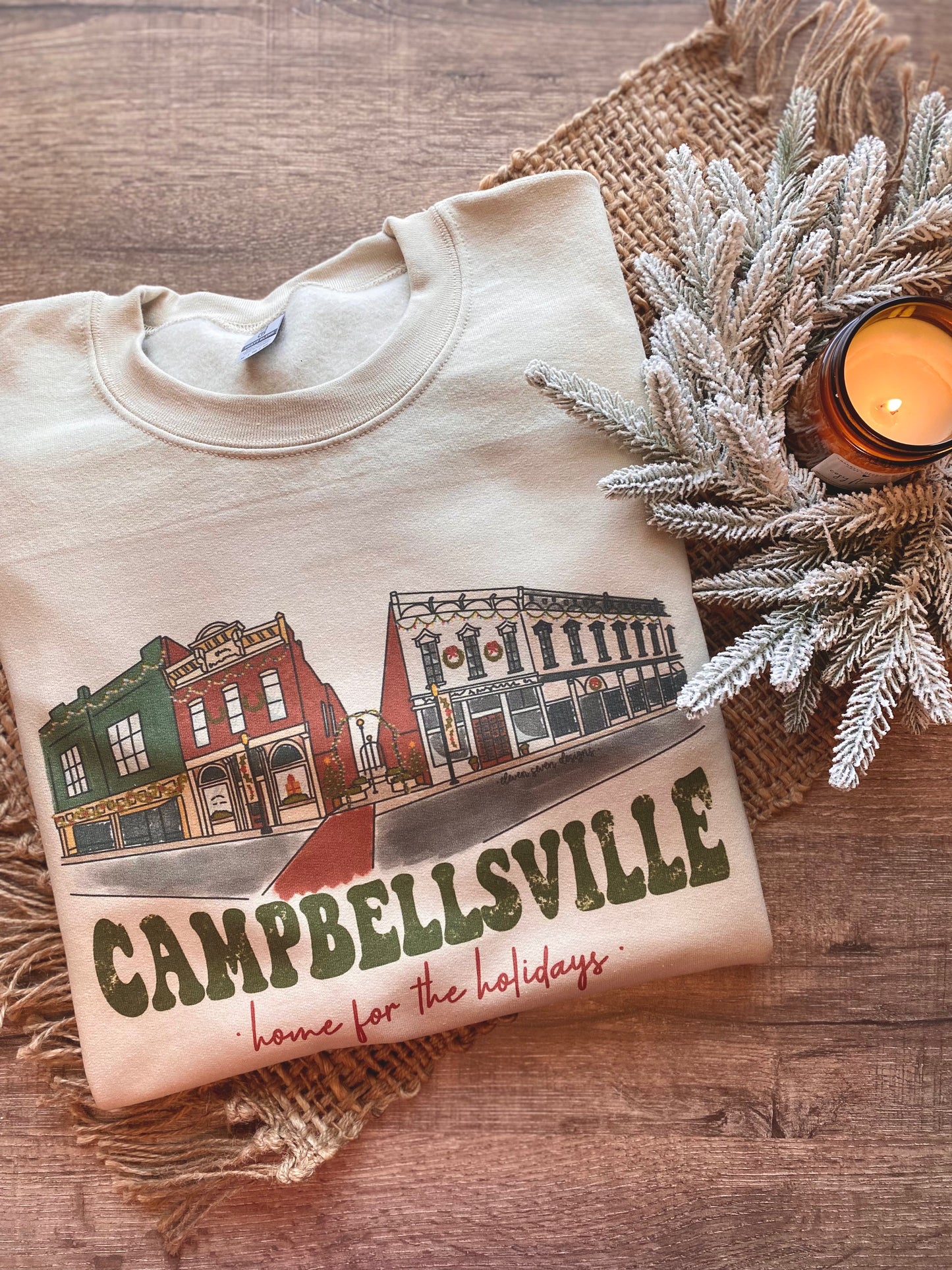 Campbellsville Mainstreet Christmas Sweatshirt