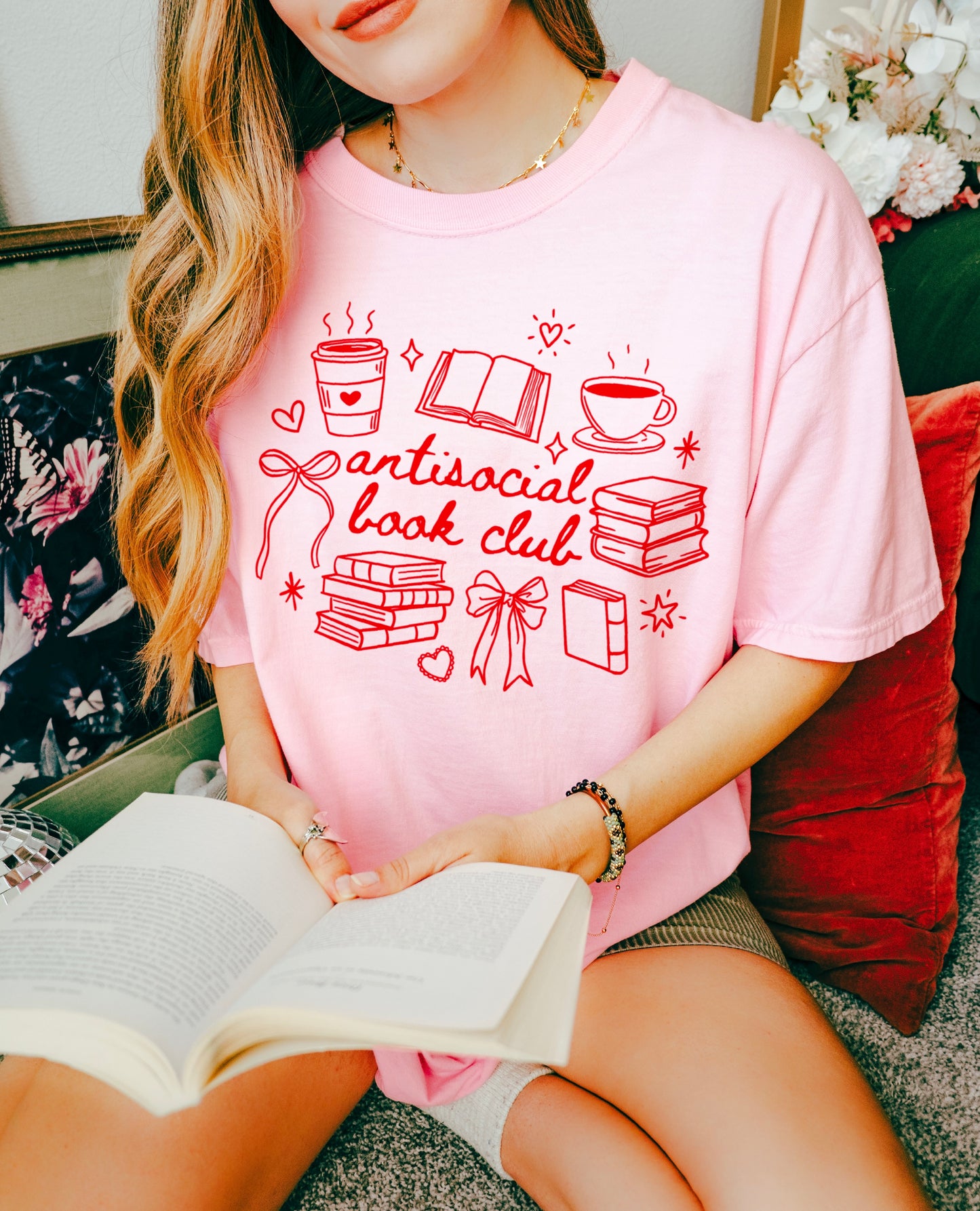 Antisocial Book Club Tee