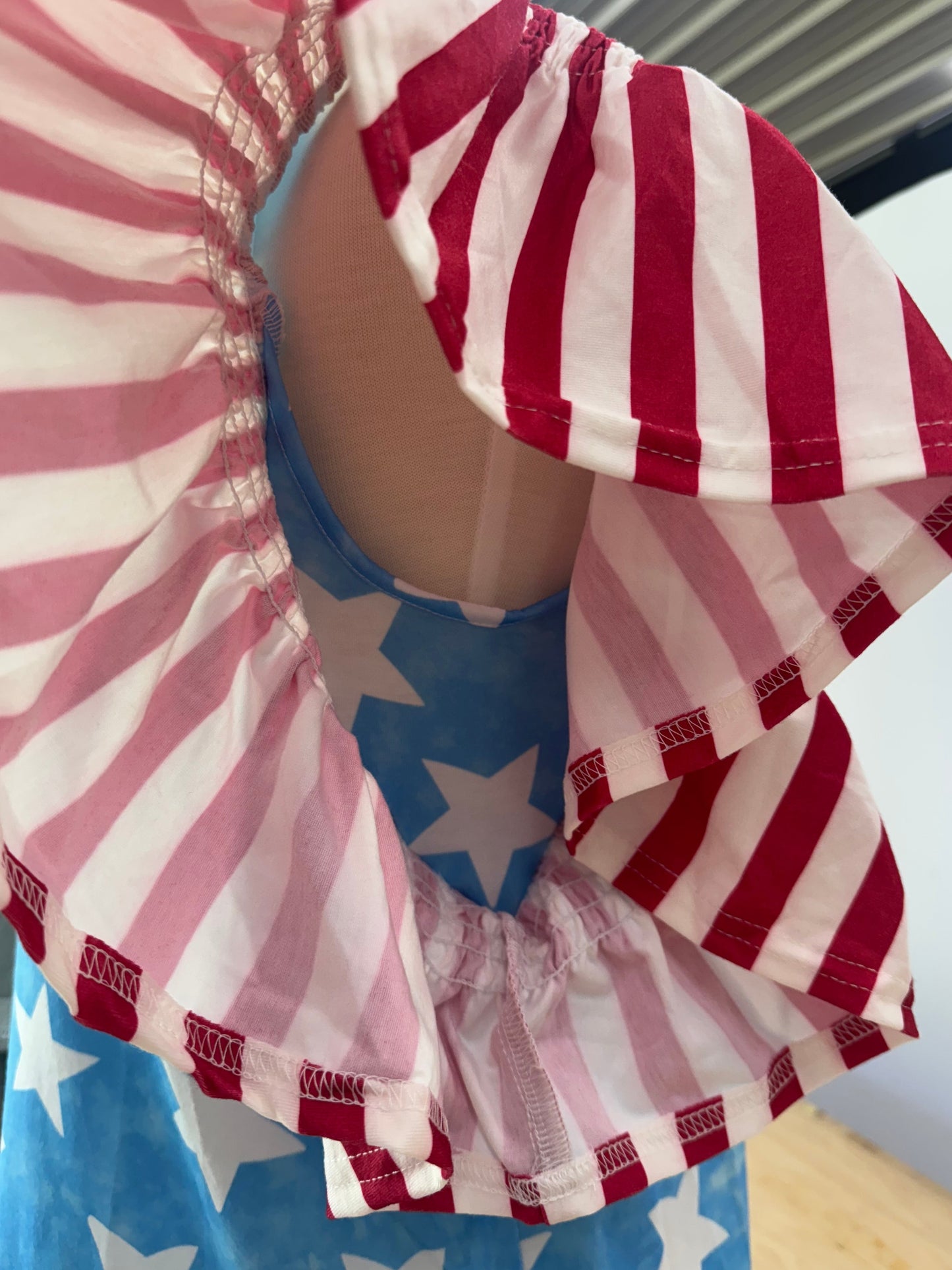 4th of July Ruffle Sleeve Top