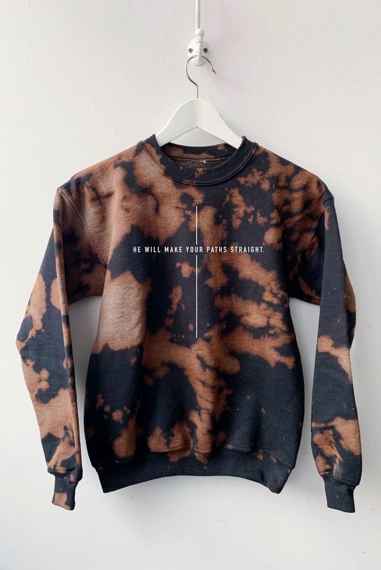 Straight Paths Bleached Sweatshirt