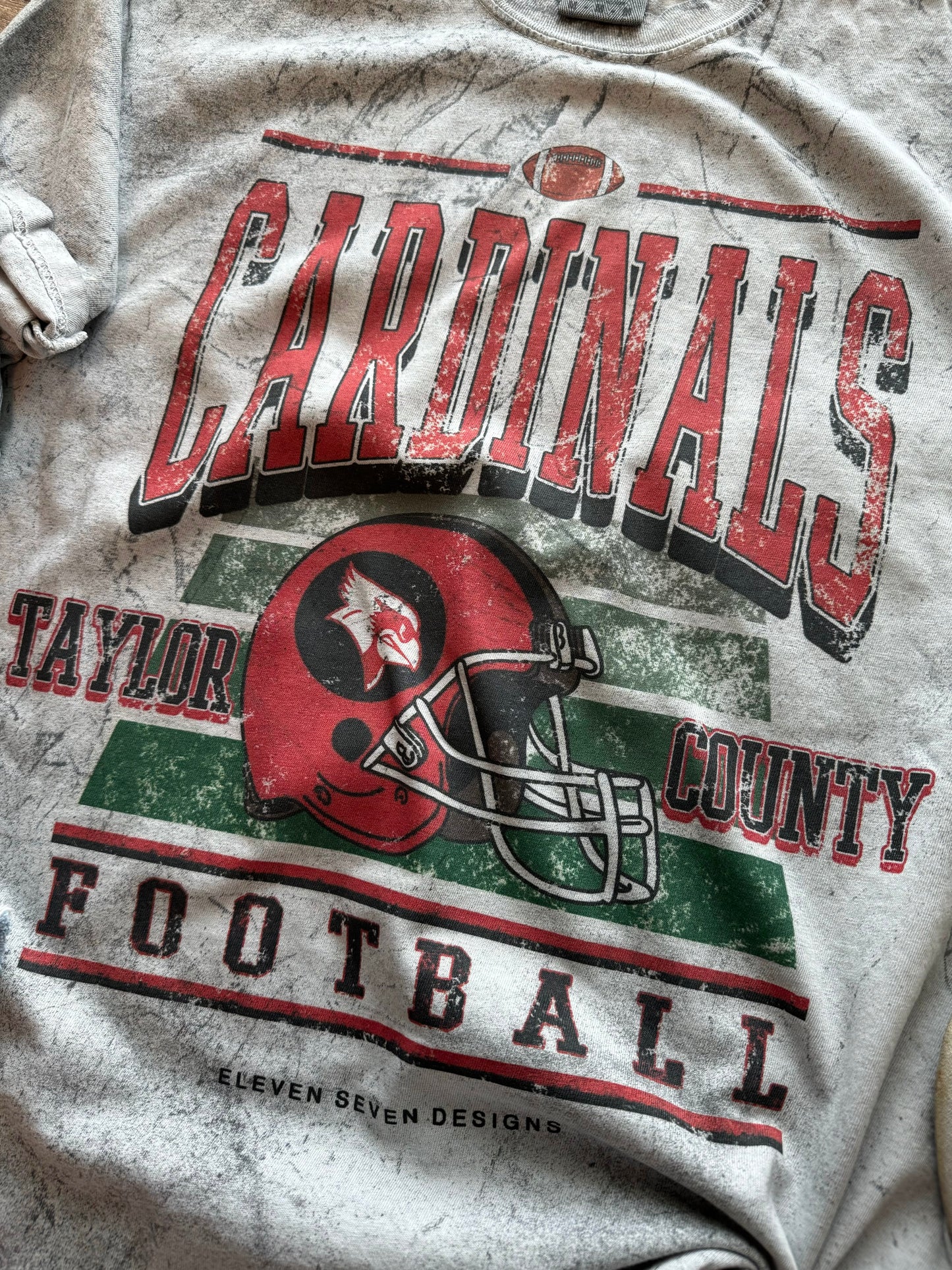 Cardinals Football Colorblast Tee