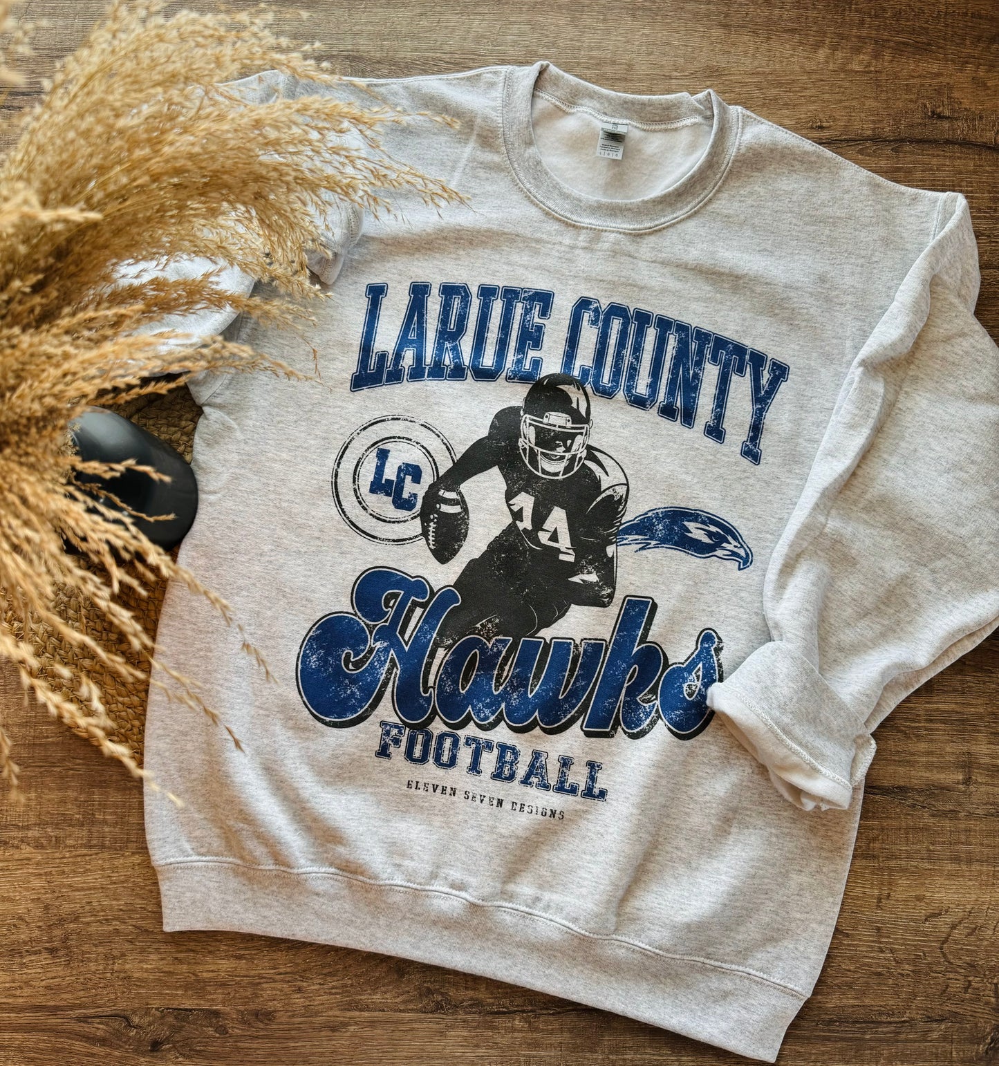 Larue County Hawks Football Player Sweatshirt