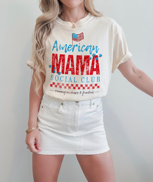 American Mama Social Club Tee