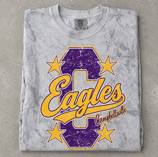 Large Letter Eagles Tee
