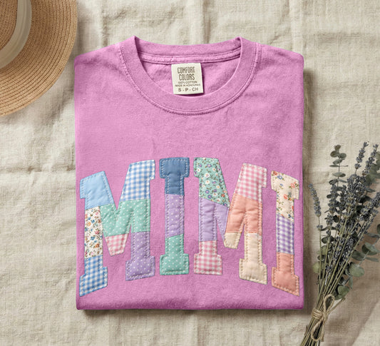 Faux Patchwork Mimi Tee