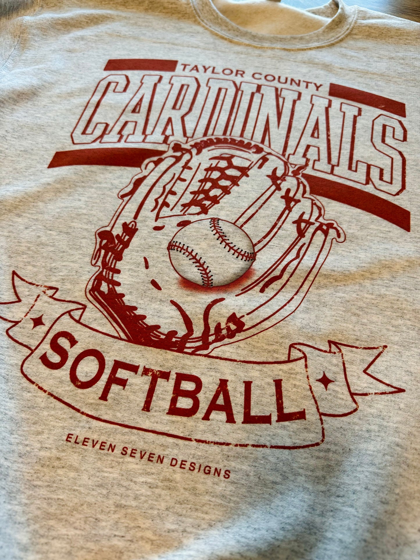 Taylor County Cardinals Softball Crewneck