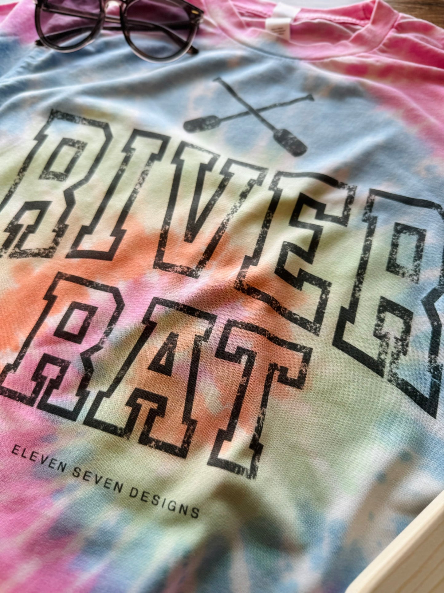 Tie Dye Wash River Rat Tee