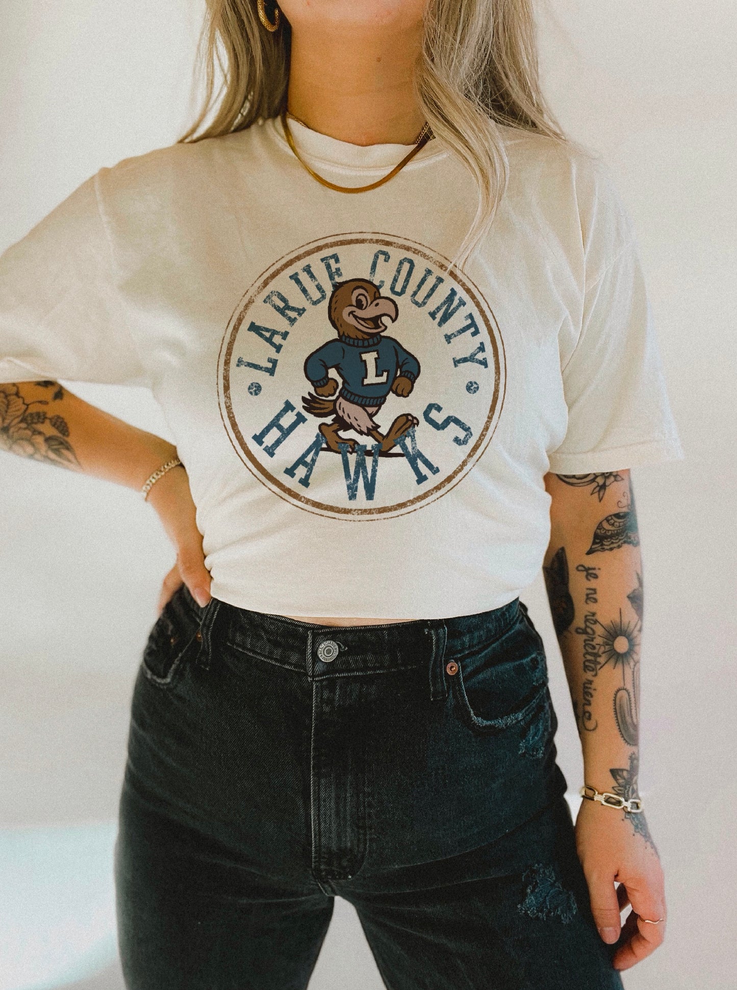 Vintage Larue County Hawks Tee