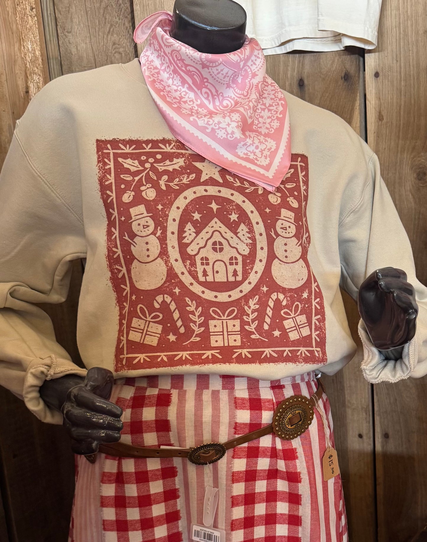 Gingerbread Collage Sweatshirt