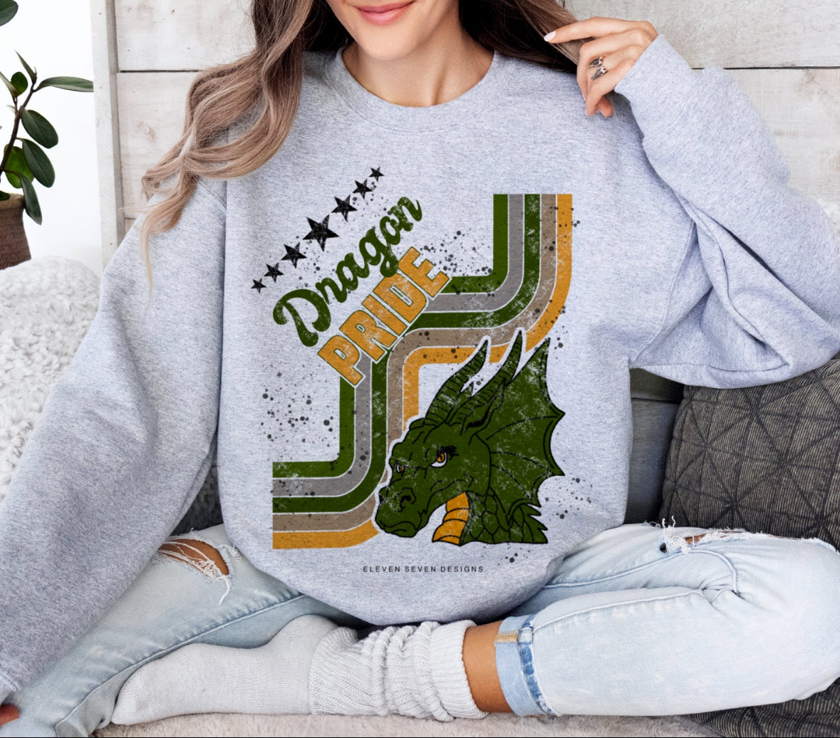 Retro Dragon Pride Sweatshirt