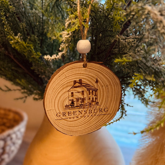 Greensburg Wood Slice Ornament