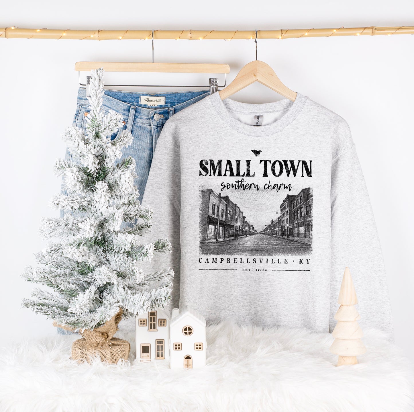 Small Town Southern Charm - Campbellsville Main Street Sweatshirt