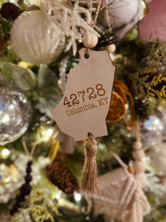 Columbia Zip Code Tassel Ornament