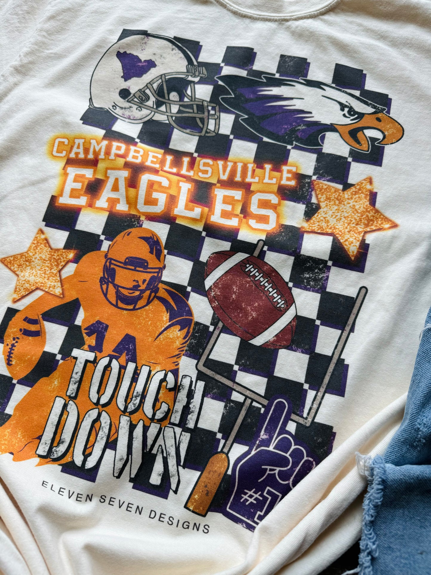 Campbellsville Football Icon Tee