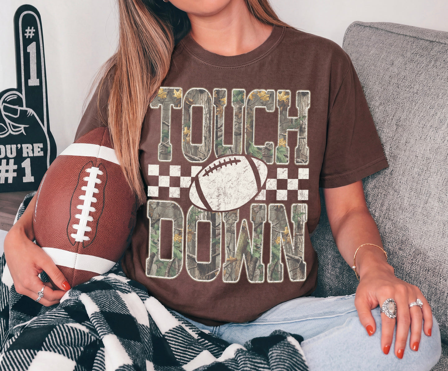 Camo Touch Down Tee