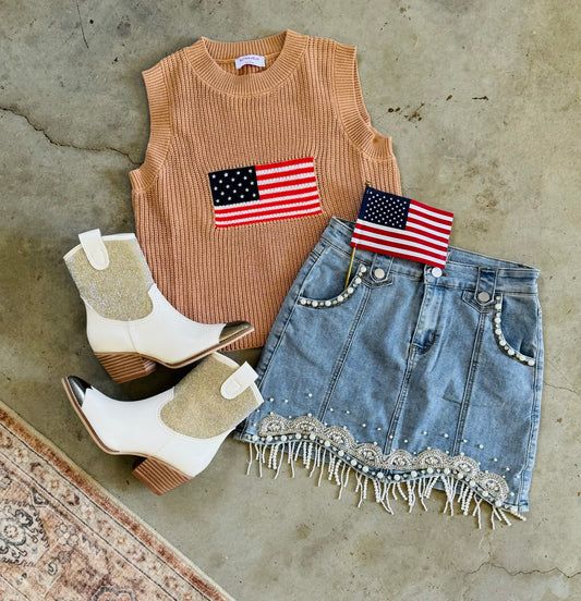 Crochet Flag Vest
