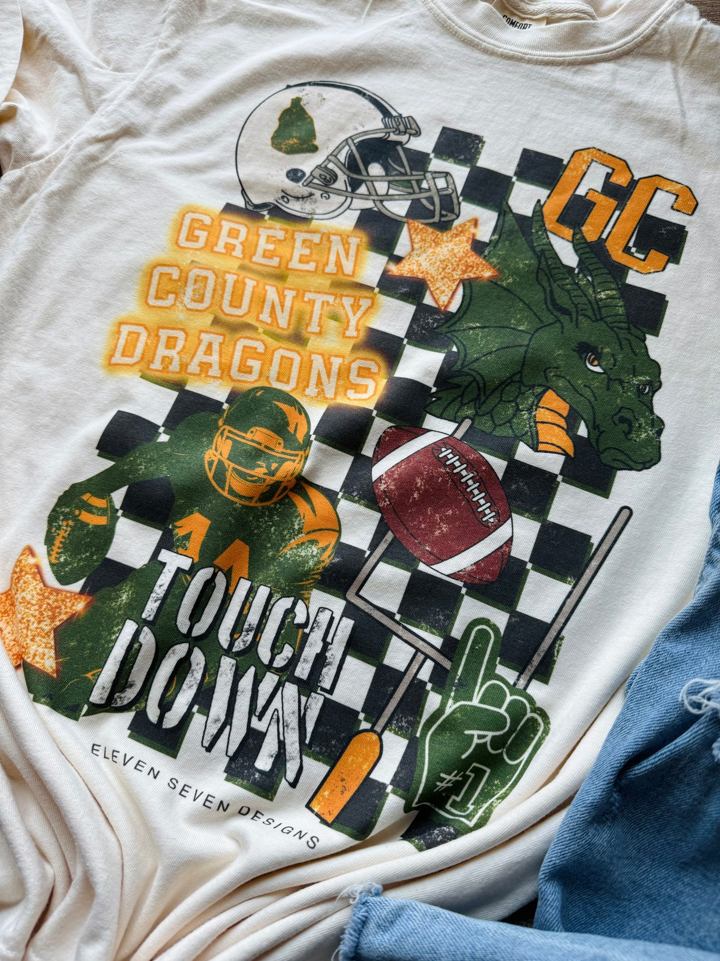 Green County Football Icon Tee