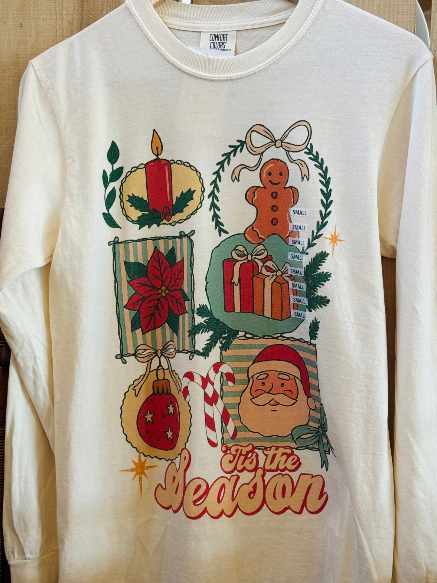 Christmas Icons Collage Long Sleeve Tee