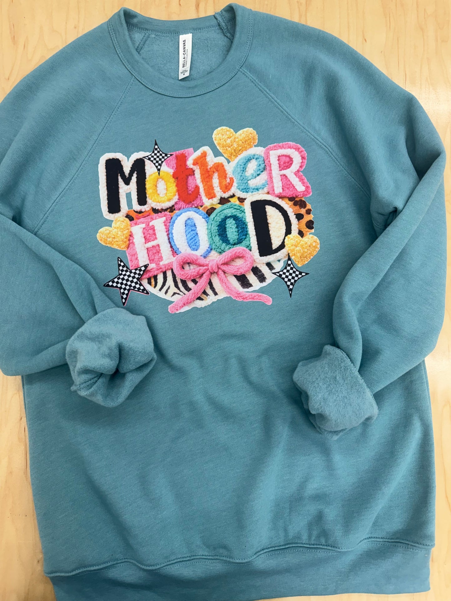 Faux Yarn Work Motherhood Sweatshirt