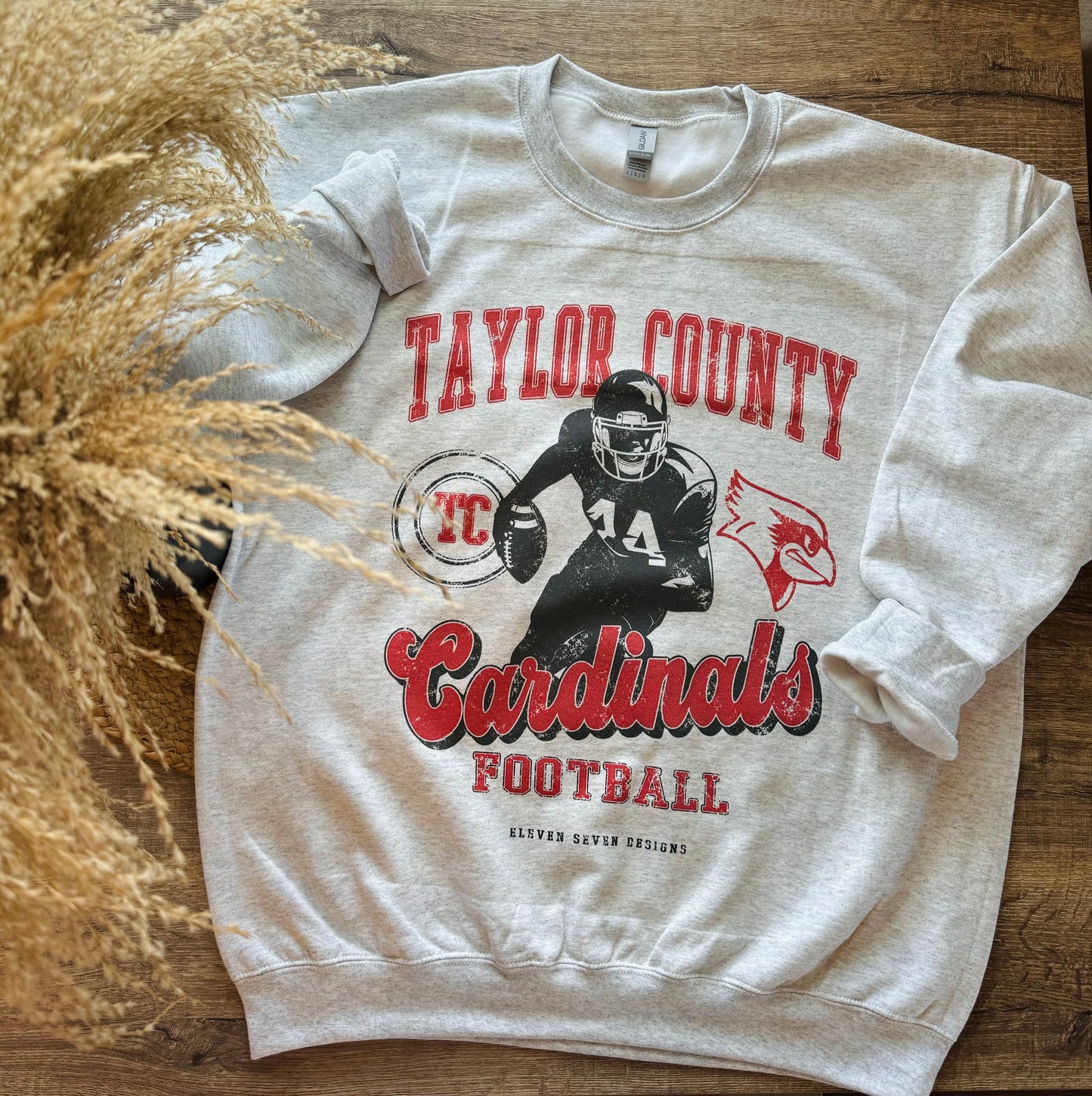 Taylor County Cardinals Football Player Sweatshirt