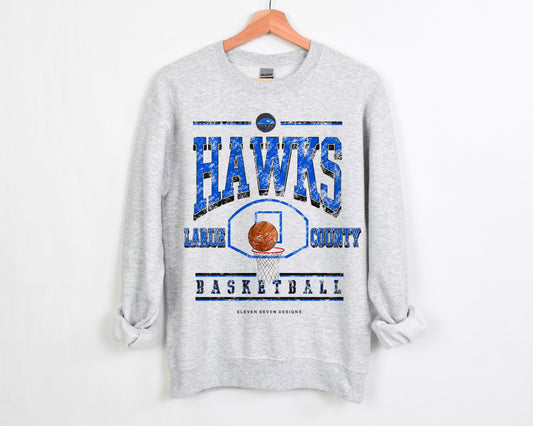 Larue County Hawks Basketball Sweatshirt