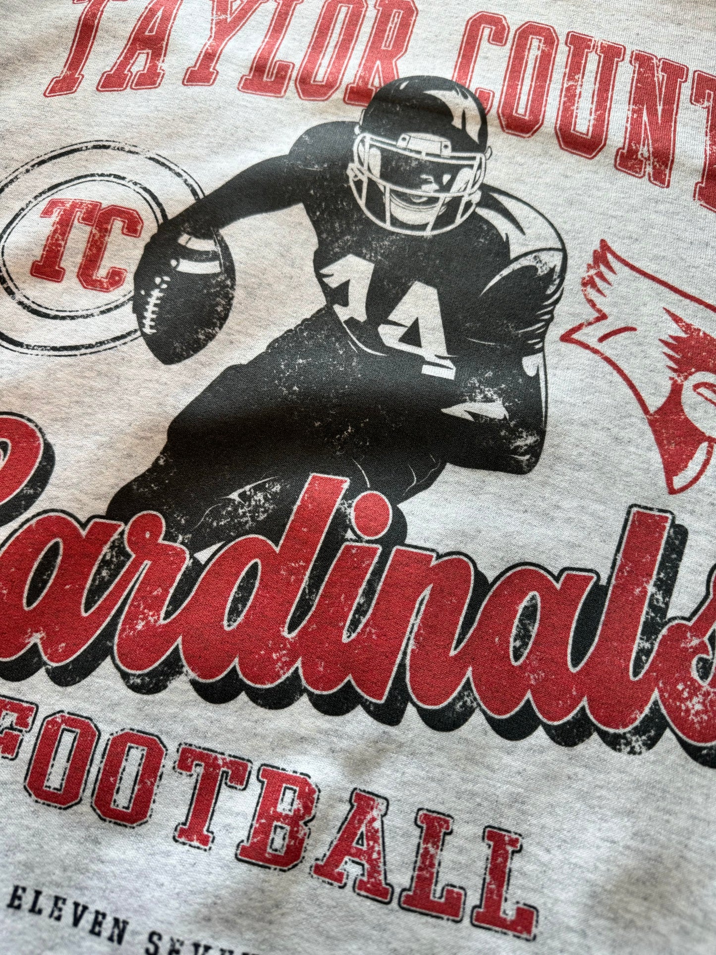 Taylor County Cardinals Football Player Sweatshirt