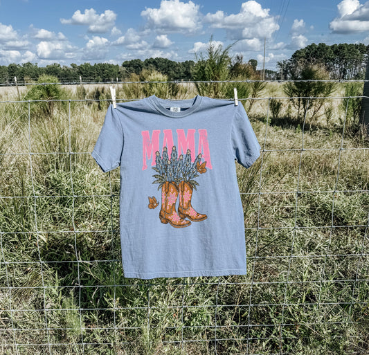 Mama Cowboy Boots Tee