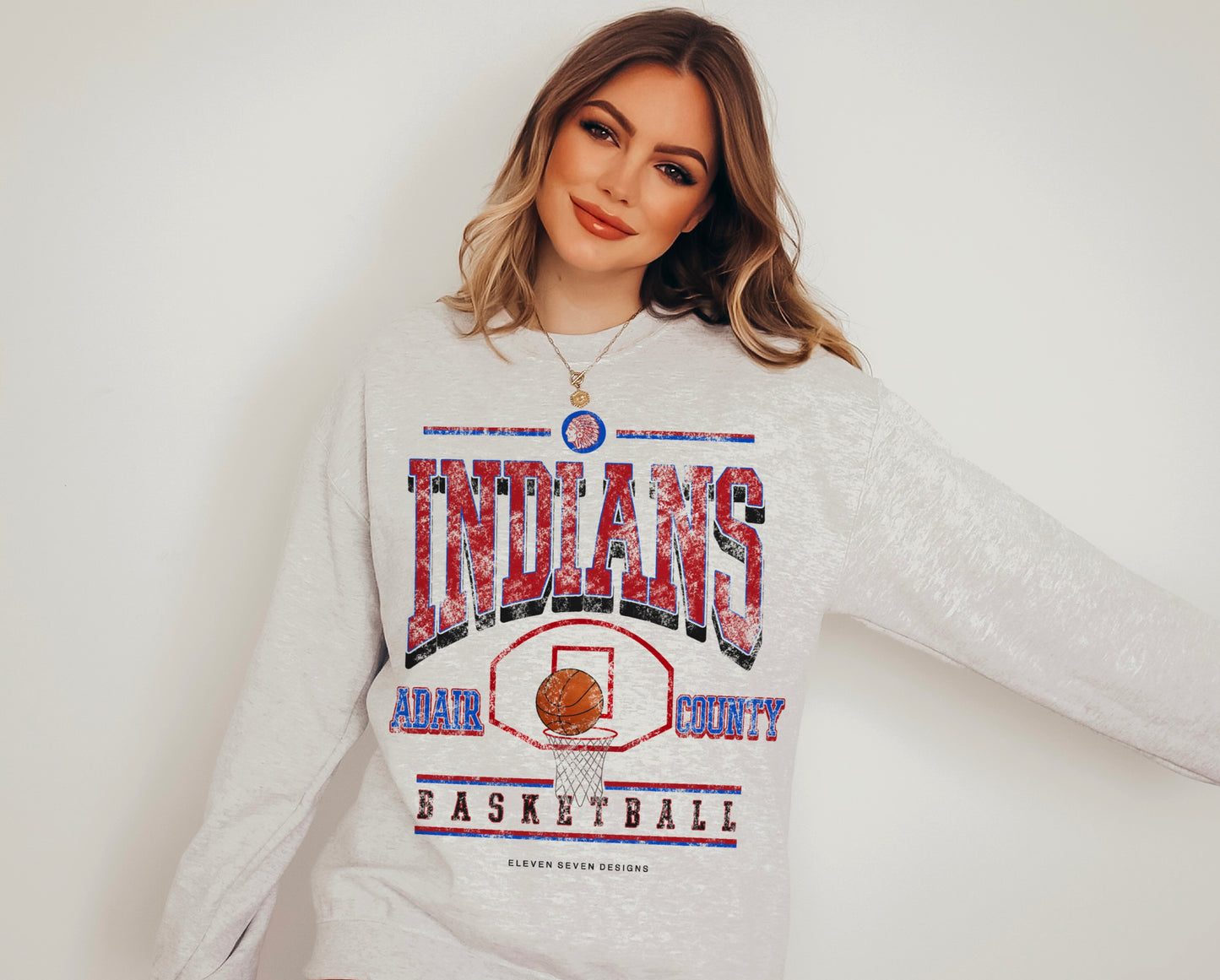 Adair County Indians Basketball Sweatshirt