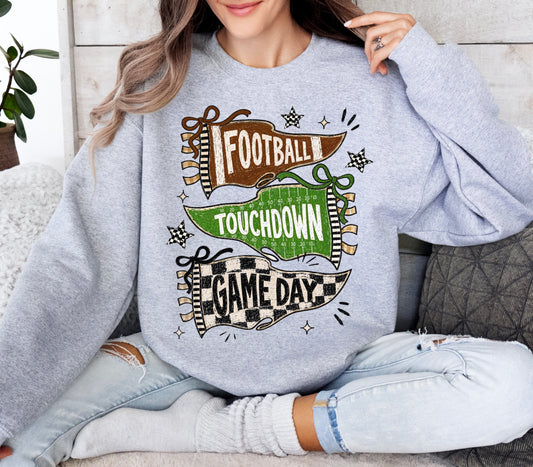 Football Pennant Flag Sweatshirt