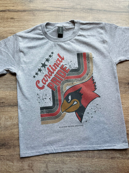 KIDS - Retro Cardinal Pride Tee