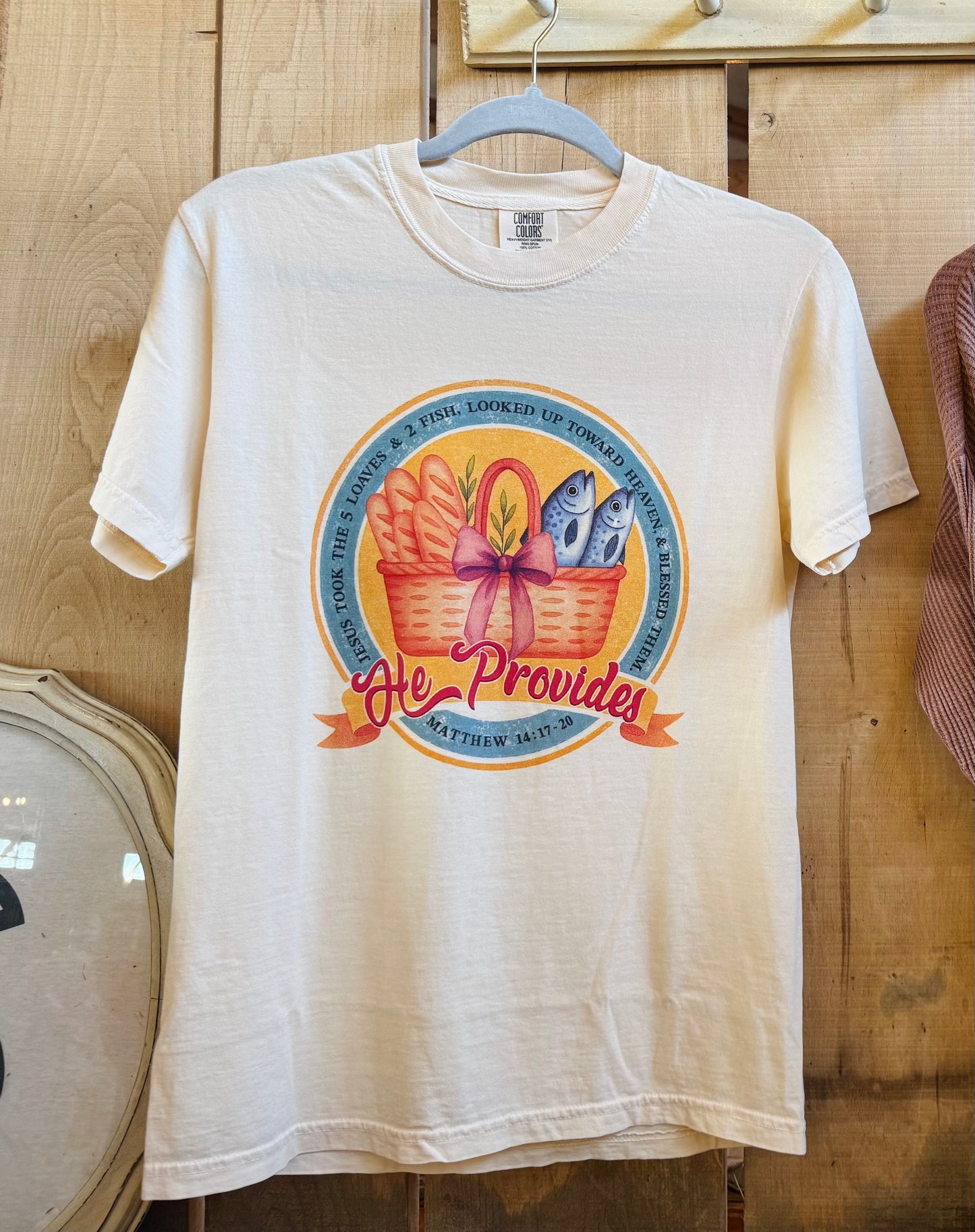 He Provides Banner Tee