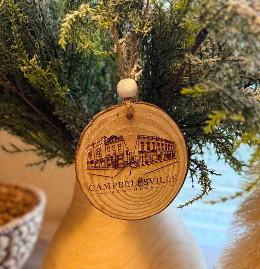 Campbellsville Wood Slice Ornament