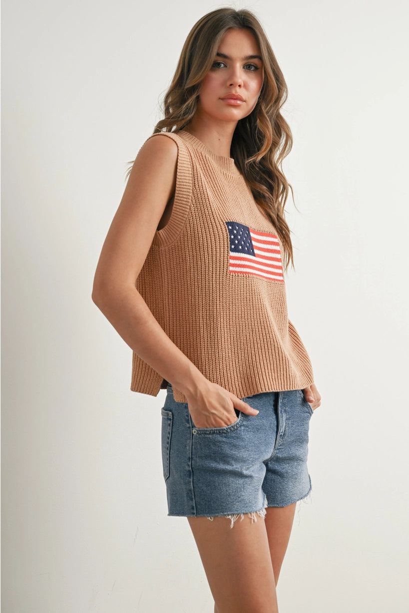 Crochet Flag Vest