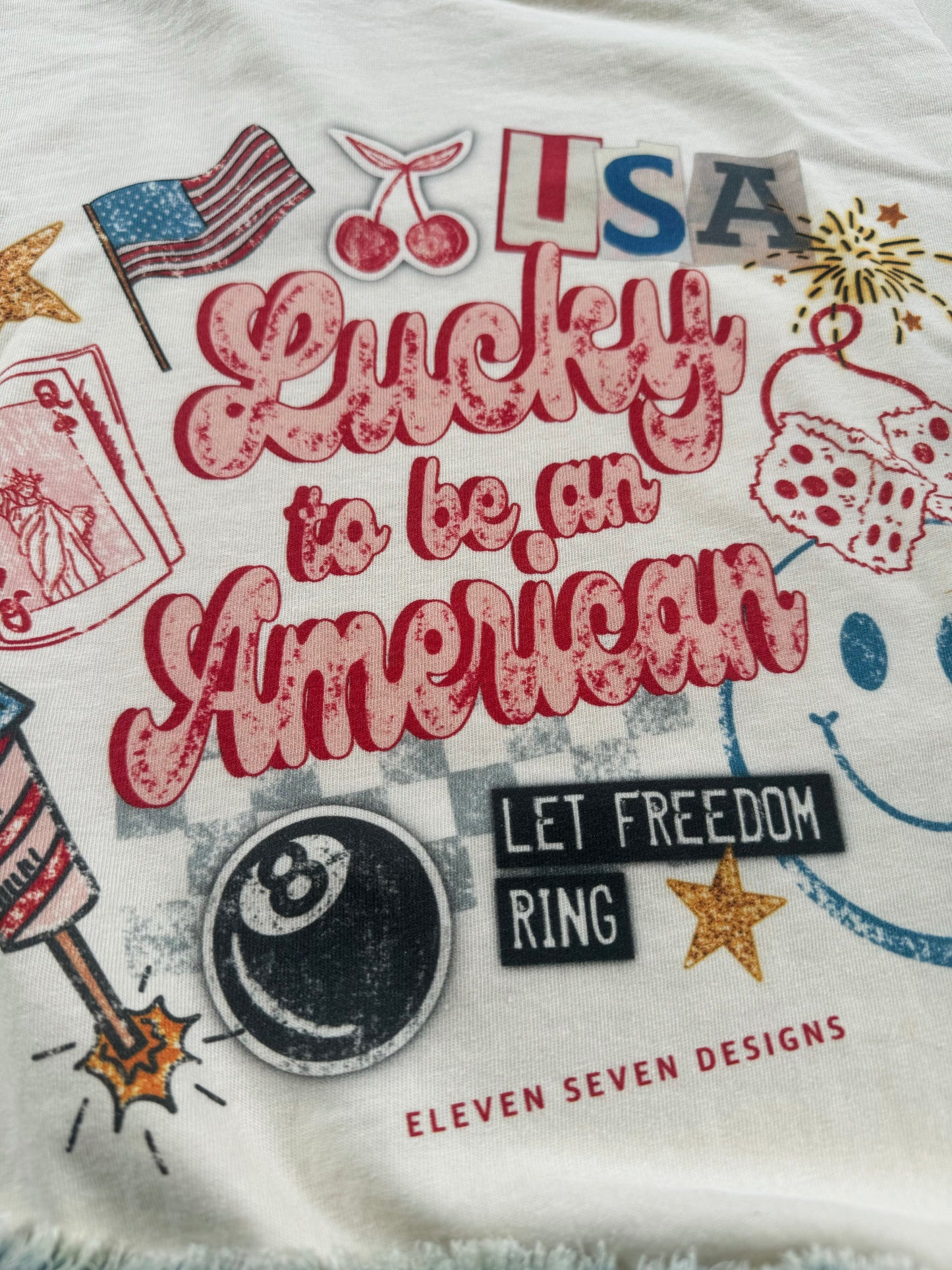 Lucky to be an American Tee