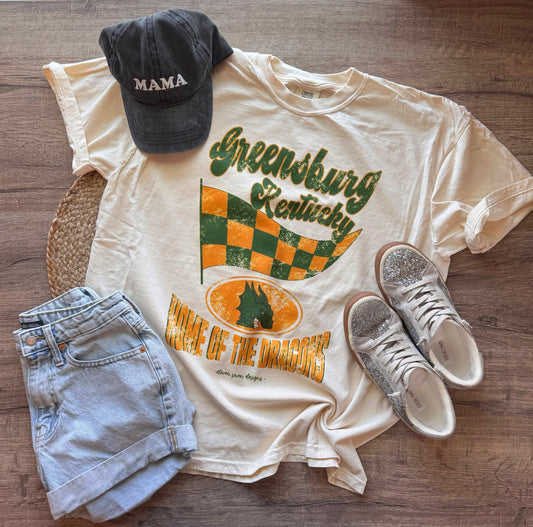 Dragons Checkered Flag Tee