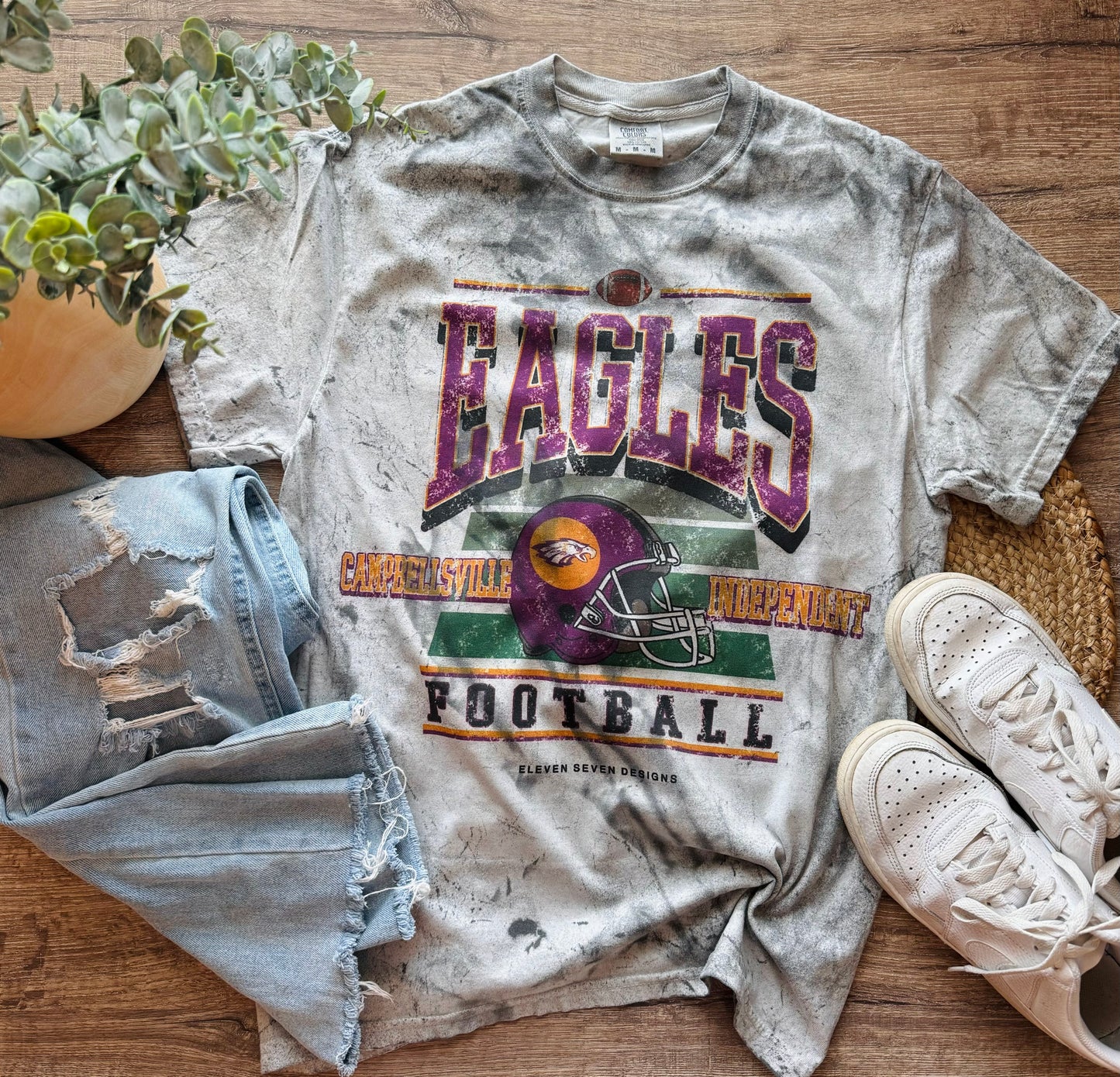 Eagles Football Colorblast Tee