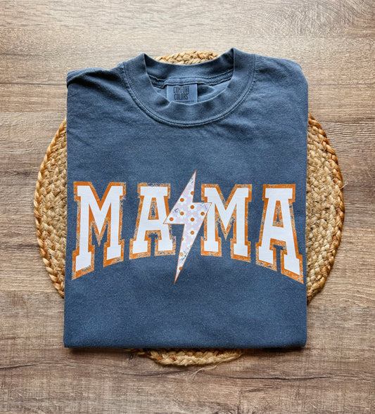 Mama Floral Lightning Bolt Tee