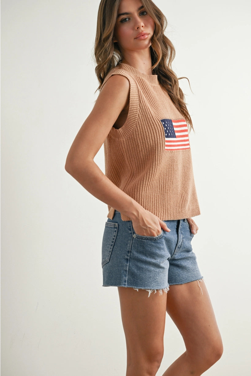 Crochet Flag Vest