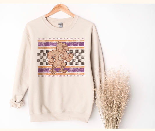 Checks + Stripes Vintage Eagles Crewneck