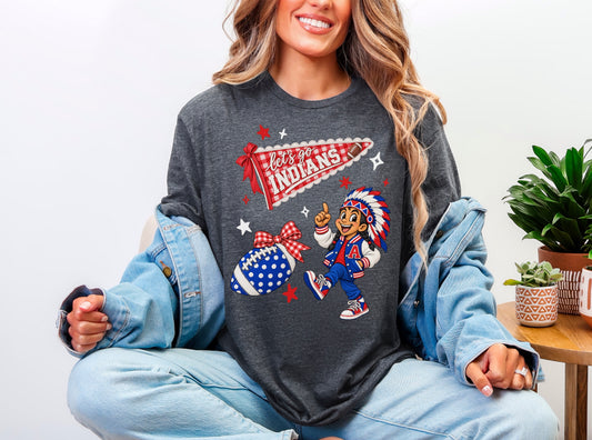 Adair County Indians Fun Icons Tee - ADULT & YOUTH SIZES