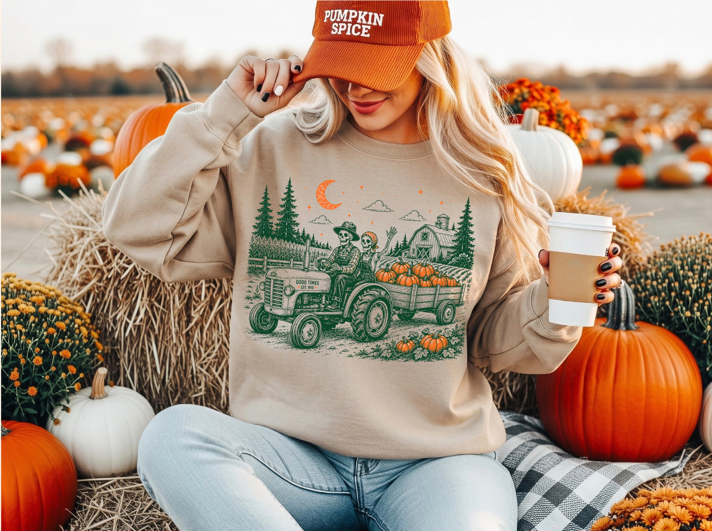 Skeleton Hayride Sweatshirt