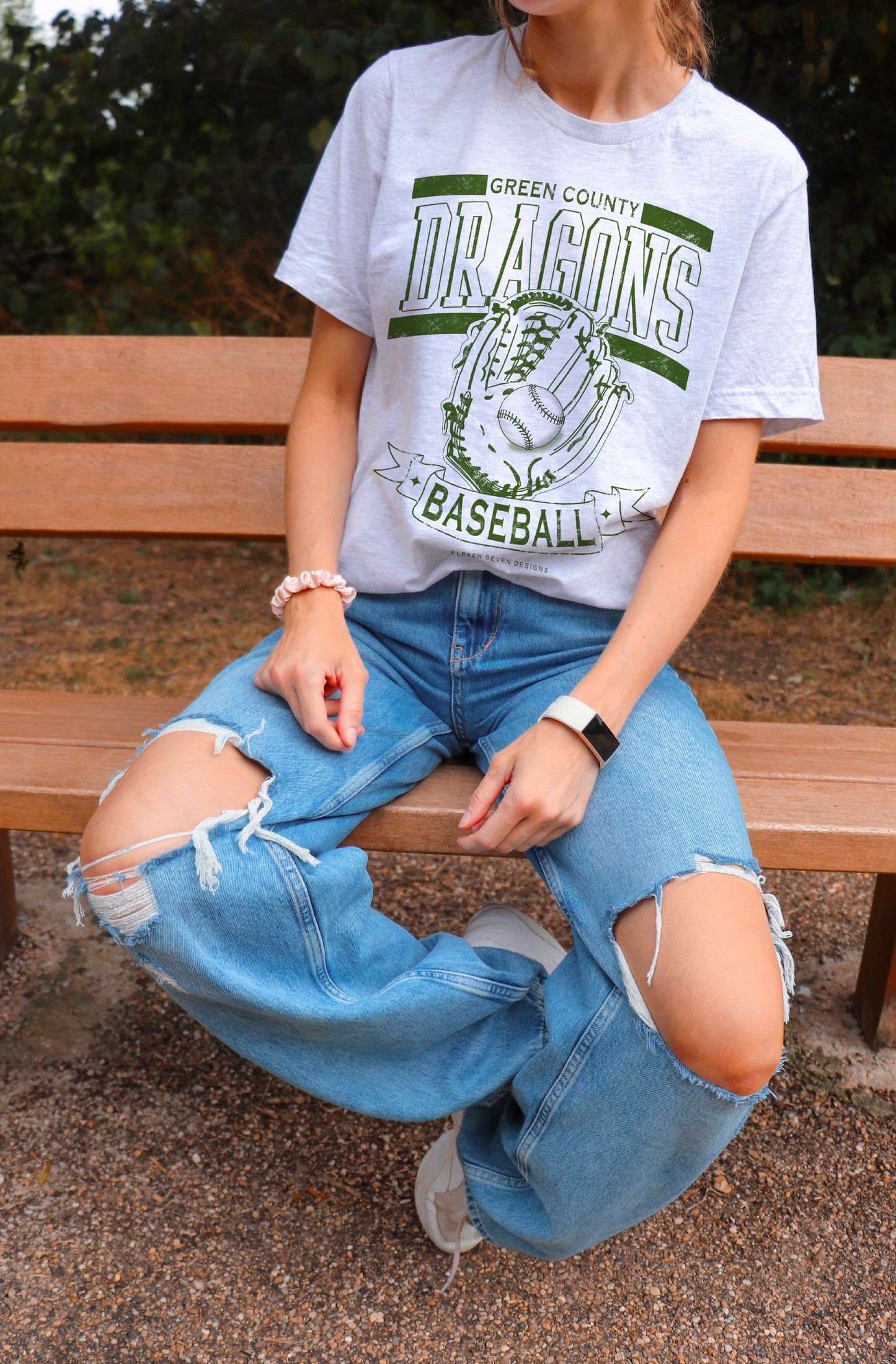 Green County Dragons Baseball Tee