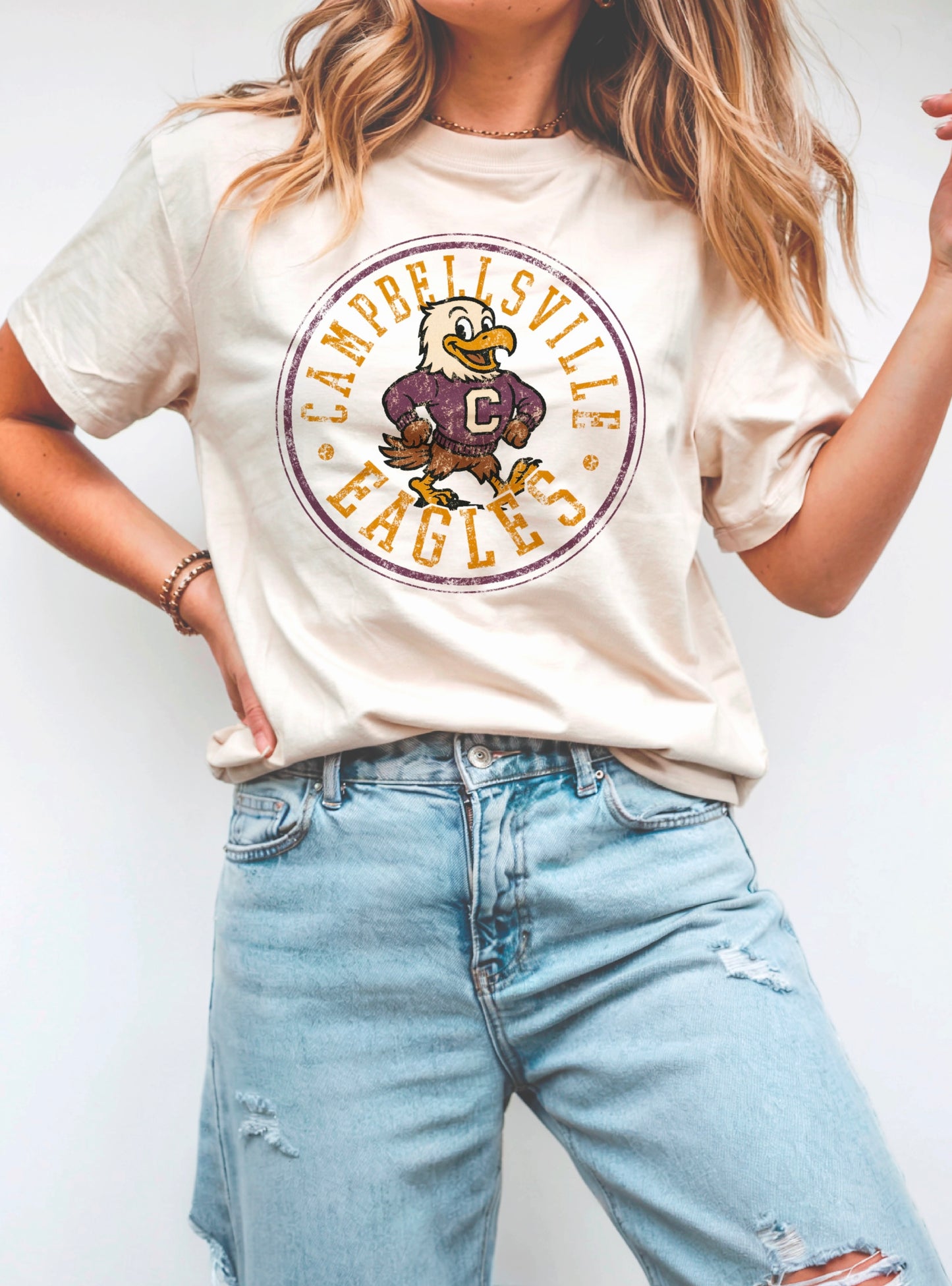 Vintage Campbellsville Eagles Tee