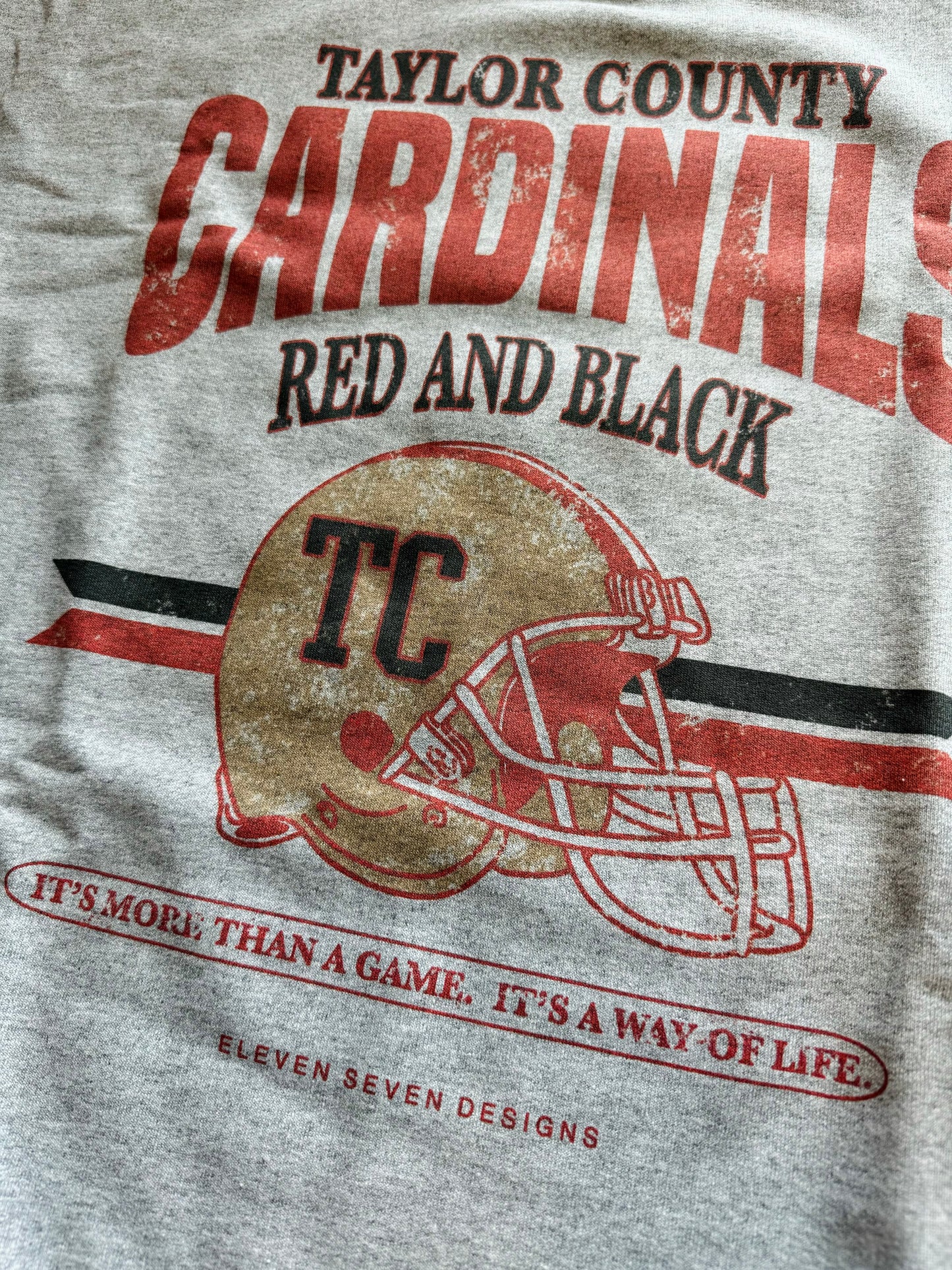 Taylor County Cardinals Football Sweatshirt