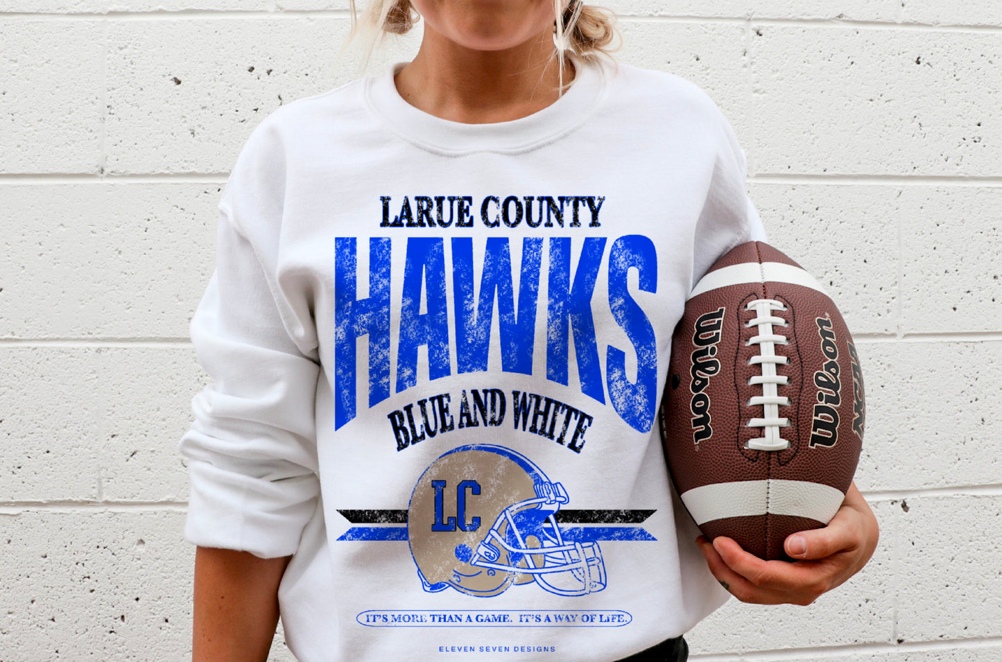 Larue County Hawks Football Sweatshirt